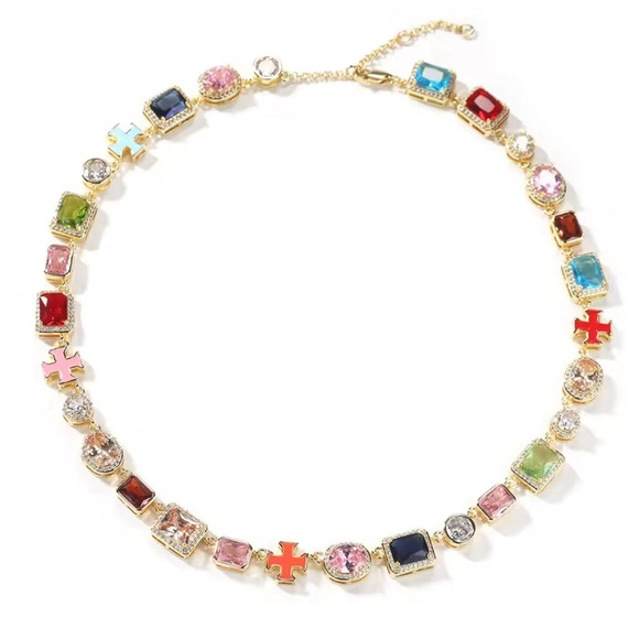 Colorful Gemstone Necklace - Picture 3 of 6